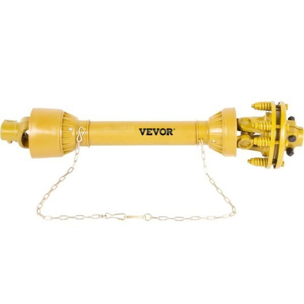 VEVOR PTO Shaft, 1-3/8" PTO Drive Shaft, 6 Spline Both Ends PTO Driveline Shaft, Series 4 Tractor PTO Shaft, 31.5"-41" Brush Hog PTO Shaft, Yellow PTO Shaft w/Slip Clutch for Bush Hog/Finish Mower