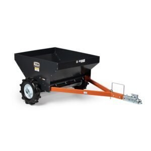 Titan Attachments Compact Manure Spreader, Rated 8.7 Cu. FT, Utility Tow-Behind Lawn Tractor & ATV/UTVâ€™s