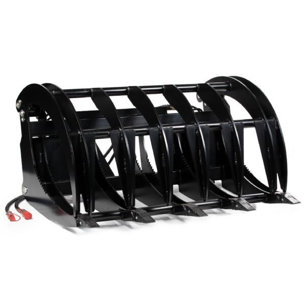 Titan Attachments Extreme Skid Steer Root Grapple Rake Attachment 60" Universal 3,000 PSI