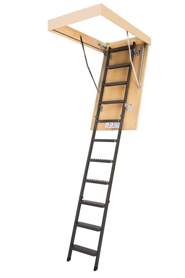 FAKRO LMS - 30x54-7'11'' - 10'1'' Insulated Metal Attic Ladder