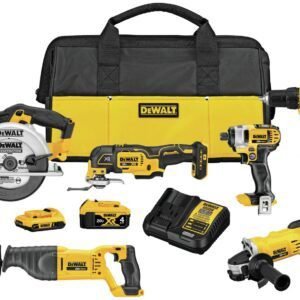 DEWALT 20V MAX Power Tool Combo Kit, 6-Tool Cordless Power Tool Set with Battery and Charger (DCK661D1M1)