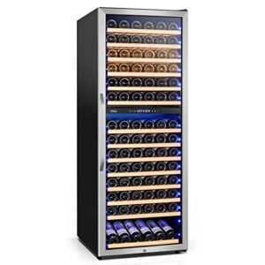 Velieta 24 Inch Wine Cooler Fridge Dual Zone, Professional Large Capacity High Wine Refrigerator with Powerful Compressor