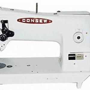 Consew 206RB-5 Walking Foot Industrial Sewing Machine with Table and Servo Motor