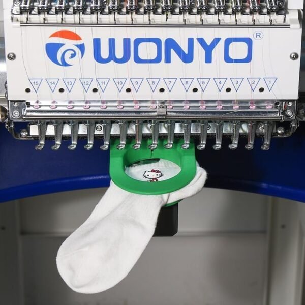 WY1501C Commercial Computerized Embroidery Machine with 15 Needles, 14.2" x 22.5" Expansive Embroidery Area, 10" LCD Touch Screen