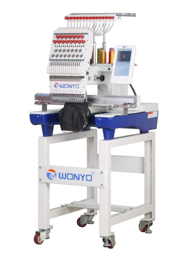 WY1501C Commercial Computerized Embroidery Machine with 15 Needles, 14.2" x 22.5" Expansive Embroidery Area, 10" LCD Touch Screen