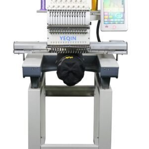 YQ-1501 Automatic Single 15 Needle Computer Embroidery Machine Flat Embroidered Hat Embroidery Clothing Embroidery Customize Embroidery Machine