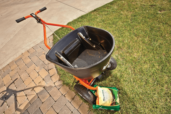 Agri-Fab Push Broadcast Spreader, 130-lb Capacity