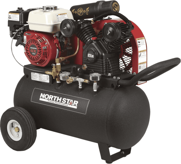 NorthStar Portable Gas-Powered Air Compressor 20-Gal Hor Tank 13.7 CFM @ 90 PSI